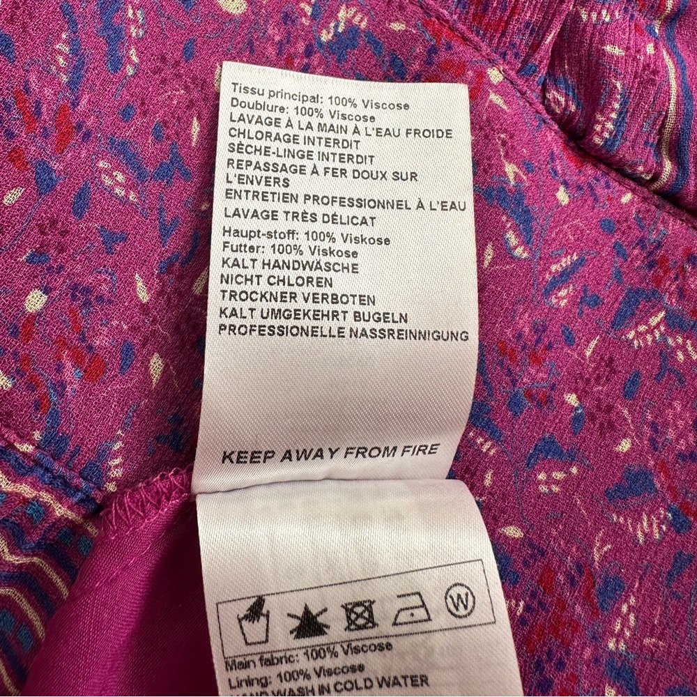 ba&sh Lavender Purple Floral Wrap Maxi Dress - Picture 8 of 10